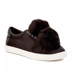 J/slides satin cash black sneakers